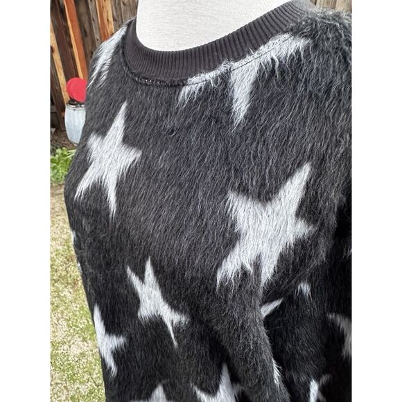 Zara man Printed fur sweatshirt SWEATER Star print size Large - Picture 7 of 10